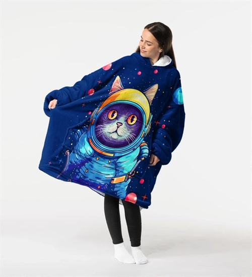 Huggie - Astronaut Cat - Giant Blanket Hoodie